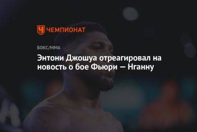 Энтони Джошуа отреагировал на новость о бое Фьюри — Нганну