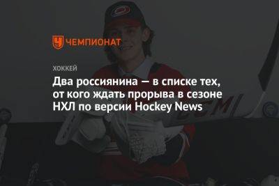 Два россиянина — в списке тех, от кого ждать прорыва в сезоне НХЛ по версии Hockey News