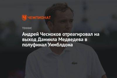 Андрей Чесноков отреагировал на выход Даниила Медведева в полуфинал Уимблдона