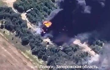 На Запорожском направлении бойцы ВСУ уничтожили два топливозаправщика РФ
