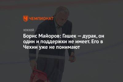Борис Майоров: Гашек — дурак, он один и поддержки не имеет. Его в Чехии уже не понимают