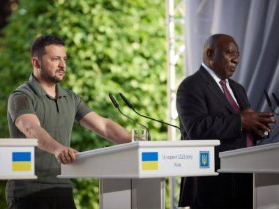 Зеленский и президент ЮАР обсудили подготовку к саммиту мира и отметили важность продления зерновой инициативы