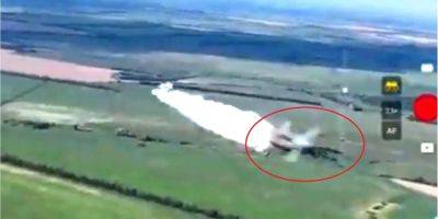 Это было близко. Ракета из российского ЗРК Тор промахнулась мимо беспилотника ВСУ — видео