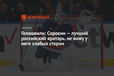 Гелашвили: Сорокин — лучший российский вратарь, не вижу у него слабых сторон