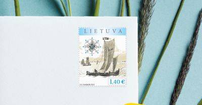 Роза Ветров - Почта Литвы выпустила новую марку на тему морской истории Литвы - obzor.lt - Литва - Пруссия