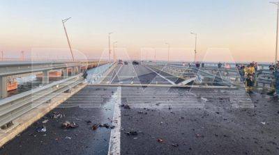 Повреждение Крымского моста: появилось еще одно видео последствий подрыва