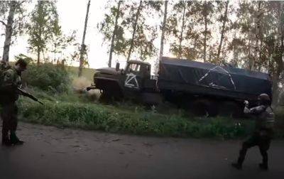 ГУР показало видео засады на россиян от чеченских бойцов