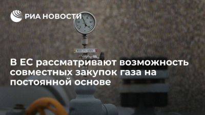 Bloomberg: в ЕС рассматривают возможность совместных закупок газа на постоянной основе