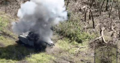 Батальон специального назначения "Дикое поле" эффектно уничтожил танк оккупантов (видео)