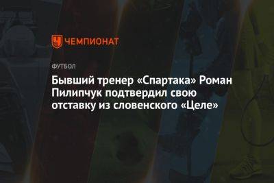 Бывший тренер «Спартака» Роман Пилипчук подтвердил свою отставку из словенского «Целе»