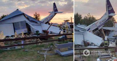 Авиакатастрофа в Польше 17 июля - самолет Cessna упал на ангар с людьми - сколько жертв - фото