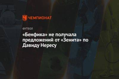 «Бенфика» не получала предложений от «Зенита» по Давиду Нересу