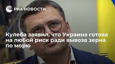 Кулеба: Украина готова возобновить экспорт зерна, несмотря на блокаду Черного моря Россией