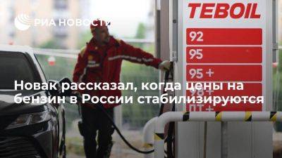 Вице-премьер Новак: цены на бензин в России стабилизируются после ремонтов на НПЗ