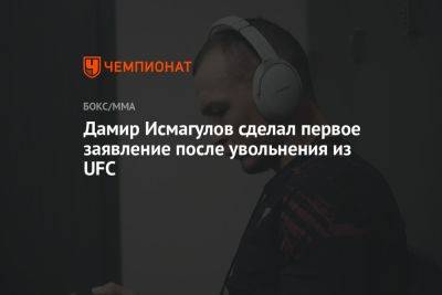 Дамир Исмагулов сделал первое заявление после увольнения из UFC
