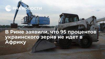 Министр обороны Италии Крозетто: 95 процентов украинского зерна поставляется не в Африку