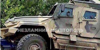 В Мелитополе пьяные оккупанты на Тигре протаранили гражданское авто