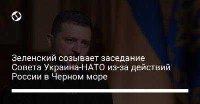 Зеленский созывает заседание Совета Украина-НАТО из-за действий России в Черном море