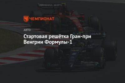 Стартовая решётка Гран-при Венгрии Формулы-1