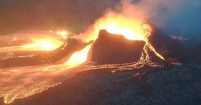 Порождение ада. 7000 землетрясений в Исландии создали молодой вулкан, плюющийся лавой (видео)