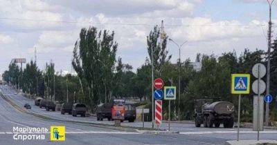 "Самое большое перемещение": в Мариуполе зафиксировали вражеские колонны ВС РФ (фото, видео)