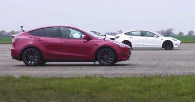 Эко-гонка: электромобили Tesla сравнили в заезде по прямой (видео)