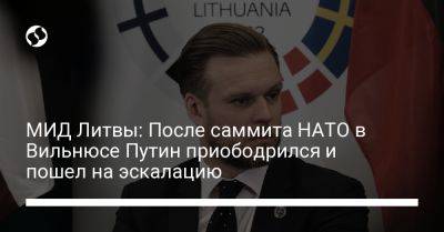 МИД Литвы: После саммита НАТО в Вильнюсе Путин приободрился и пошел на эскалацию