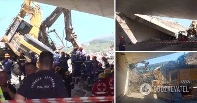 В Греции обрушился мост на Патры - есть погибший, раненые, пропавшие без вести - фото, видео