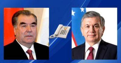 Эмомали Рахмон провел телефонный разговор с Президентом Узбекистана Шавкатом Мирзиёевым