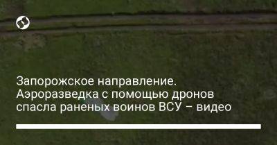 Запорожское направление. Аэроразведка с помощью дронов спасла раненых воинов ВСУ – видео