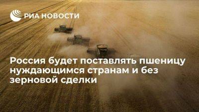 РЗС: Россия поставляла и поставляет пшеницу нуждающимся странам и без зерновой сделки