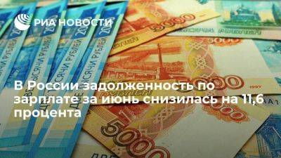 Росстат: суммарная задолженность по зарплате за июнь снизилась на 73,8 миллиона рублей