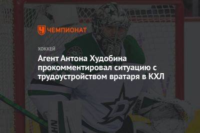 Агент Антона Худобина прокомментировал ситуацию с трудоустройством вратаря в КХЛ