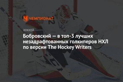Бобровский — в топ-3 лучших незадрафтованных голкиперов НХЛ по версии The Hockey Writers