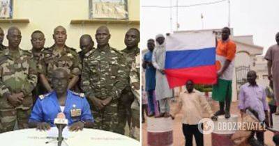 Военный переворот в Нигере - замечены российские флаги - видео