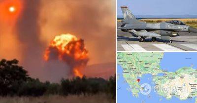 Лесные пожары в Греции – произошел взрыв на складе с боеприпасами – видео момента
