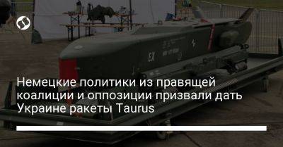 Немецкие политики из правящей коалиции и оппозиции призвали дать Украине ракеты Taurus