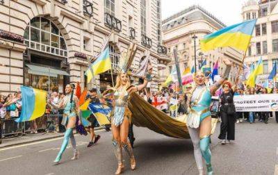 Оля Полякова возглавила украинскую колонну на ЛГБТ-марше в Лондоне