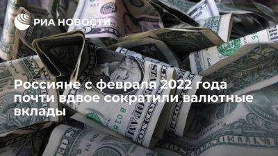 Аналитик БКФ Осадчий: россияне сократили валютные вклады до 48,4 миллиарда долларов