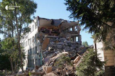 Удар по Сумам 29 июля – разрушен корпус учебного заведения в Сумах – фото и видео