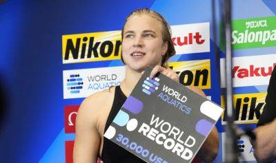 Мейлутите на Чепионате по плаванью в Японии получила золото, улучшила мировой рекорд