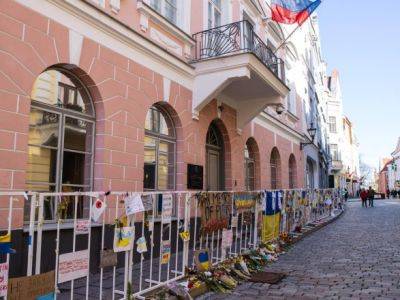 Эстонская полиция задержала мужчину, который забросал яйцами российское посольство