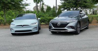 Эксперты сравнили новейший электрокроссовер Mercedes и Tesla Model X (видео)