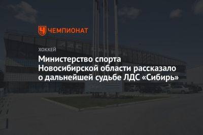 Министерство спорта Новосибирской области рассказало о дальнейшей судьбе ЛДС «Сибирь»