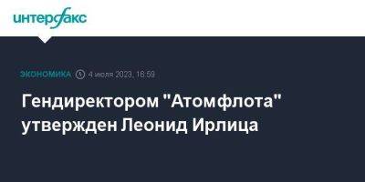 Гендиректором "Атомфлота" утвержден Леонид Ирлица