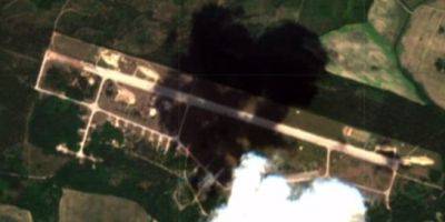 На аэродроме Беларуси возле украинской границы проводятся строительные работы — фото со спутника