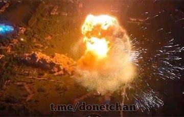 Разгром российской базы в Макеевке: появилось видео из эпицентра взрыва