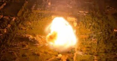 Склад БК разлетелся на квартал: взрыв в Макеевке показали с дрона (фото, видео)