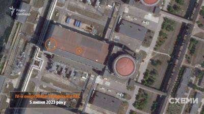 Спутниковые снимки зафиксировали новые объекты на крыше четвертого энергоблока ЗАЭС