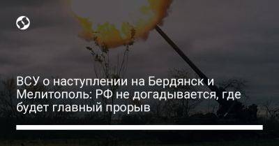 ВСУ о наступлении на Бердянск и Мелитополь: РФ не догадывается, где будет главный прорыв